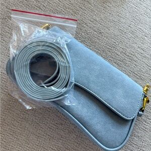 NWOT Denim Bag with Crossbody Strap (BRAND NEW)